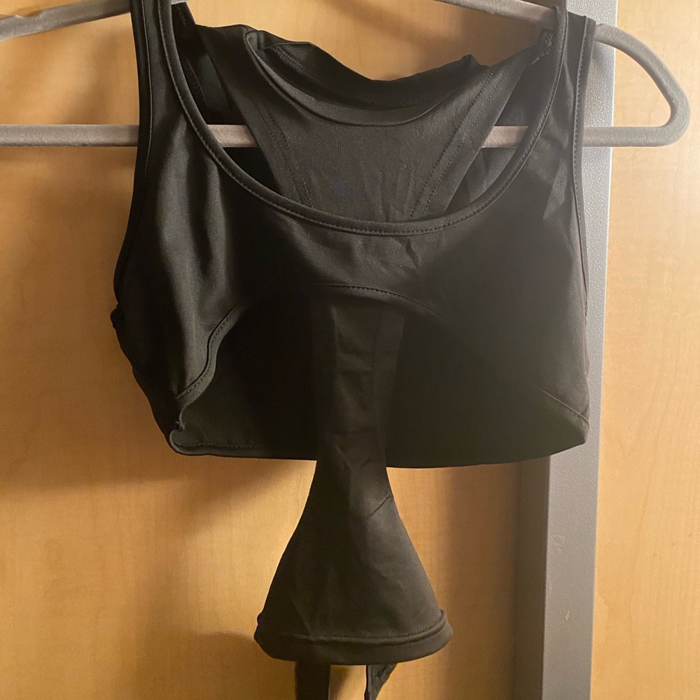 two part, attached tank top.